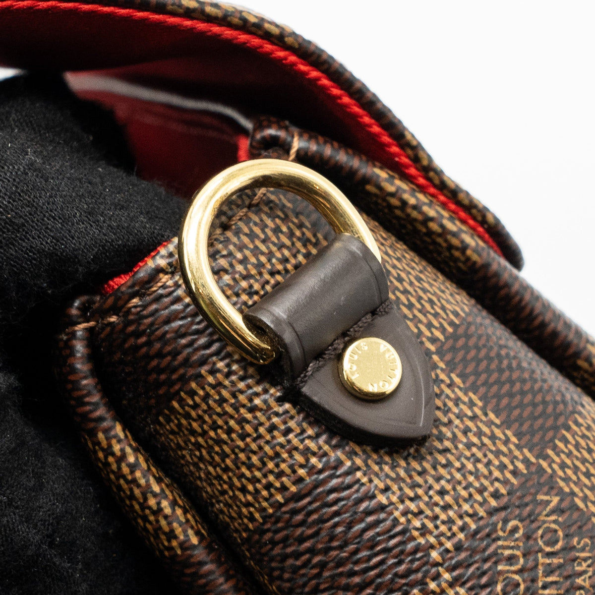 LOUIS VUITTON CROISETTE DAMIER EBENE CANVAS GHW