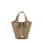 Hermes picotin 18 Lock Bag Etoupe GHW