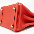 Hermes Birkin 25 togo rouge de Coeur GHW
