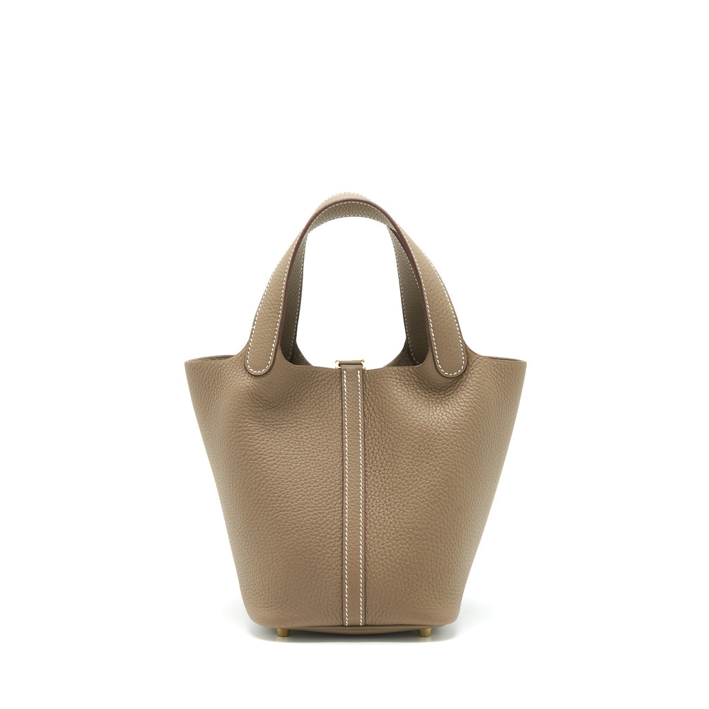 Hermes picotin 18 Lock Bag Etoupe GHW