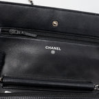 CHANEL CLASSIC WALLET ON CHAIN PATENT BLACK SHW