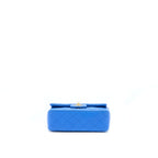 CHANEL MINI RECTANGULAR FLAP BAG LAMBSKIN BLUE LGHW