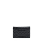 CHANEL CLASSIC WALLET ON CHAIN CAVIAR BLACK SHW