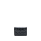 CHANEL CLASSIC FLAP CARD HOLDER CAVIAR BLACK SHW