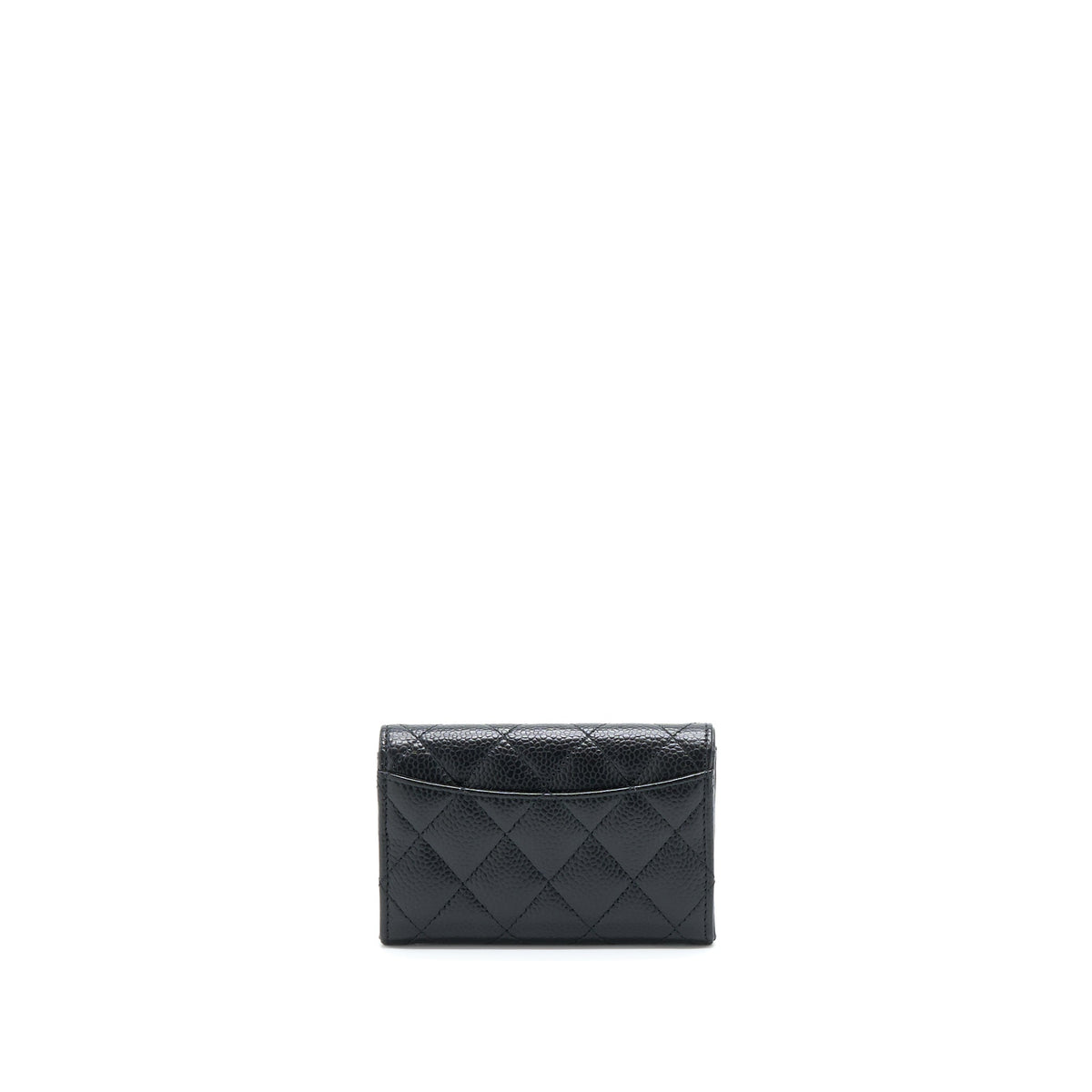 CHANEL CLASSIC FLAP CARD HOLDER CAVIAR BLACK SHW