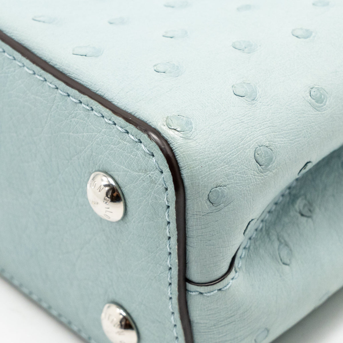 Louis Vuitton Mini Capucines Ostrich Light Blue SHW