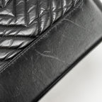 CHANEL GABRIELLE HOBO BAG SHINY CALFSKIN BLACK MULTICOLOUR HARDWARE