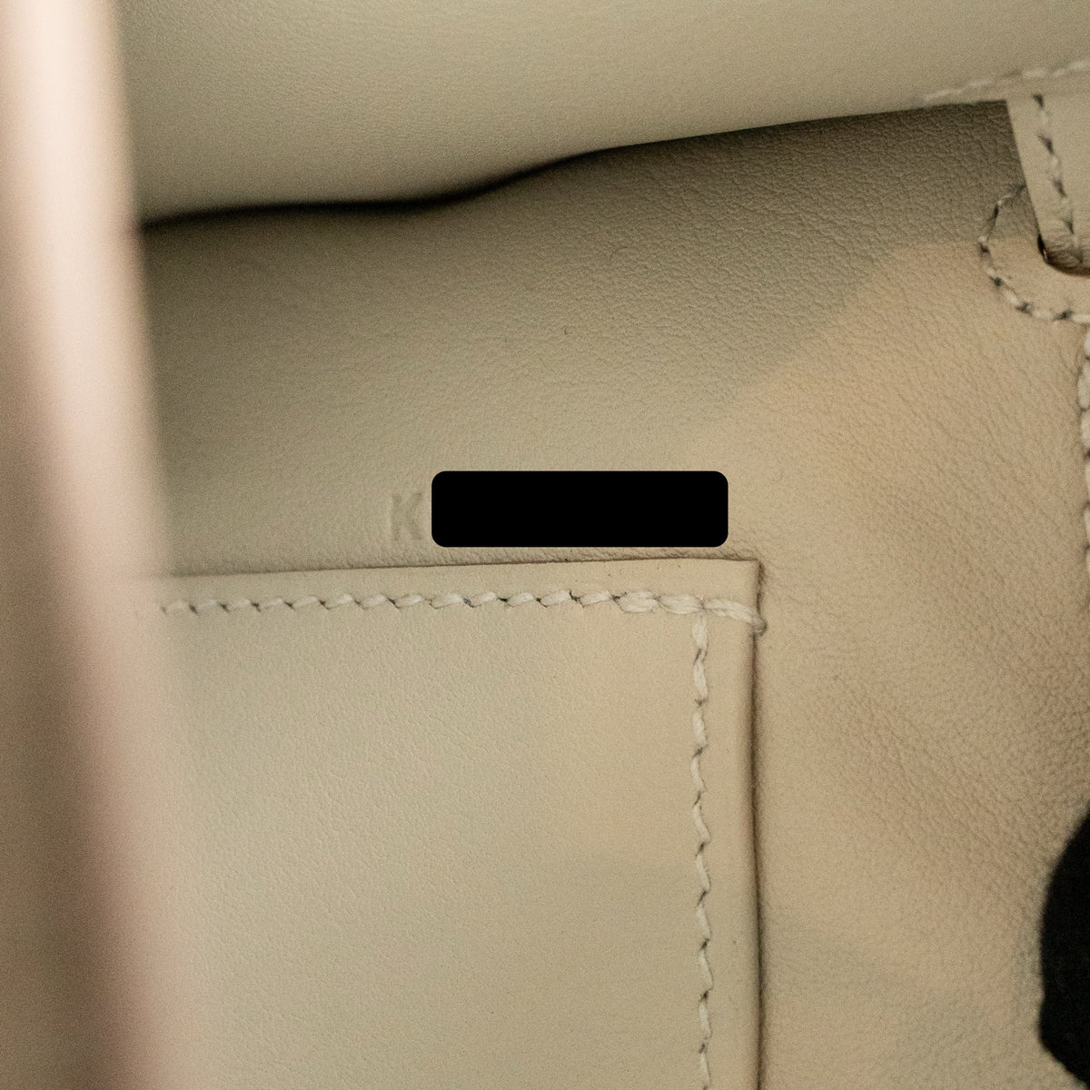 Hermes Kelly Pochette swift gris perle SHW