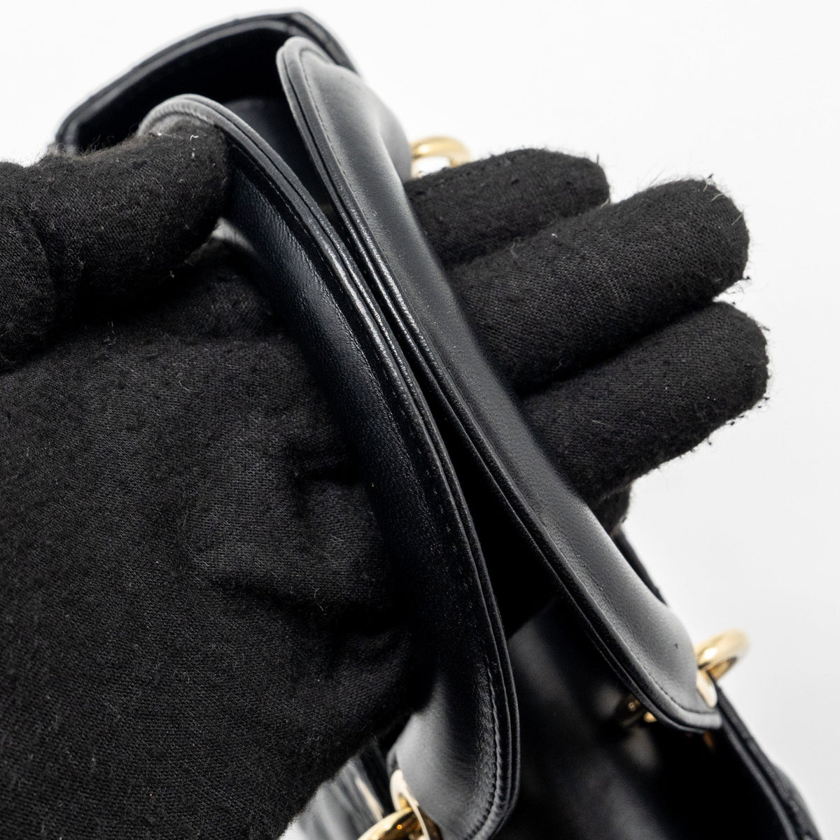 DIOR SMALL LADY DIOR BAG LAMBSKIN BLACK LGHW
