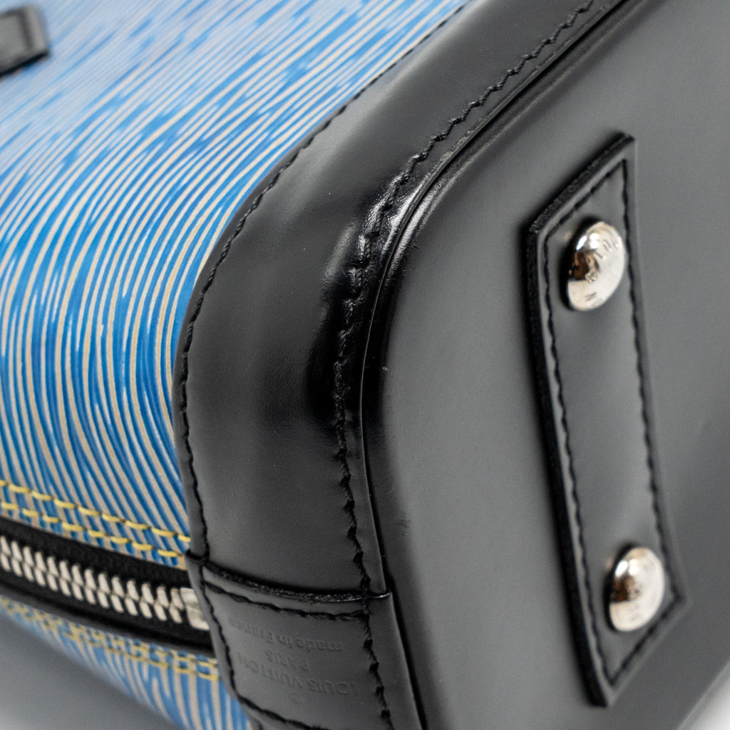 Louis Vuitton Alma BB Epi Leather Blue Denim SHW