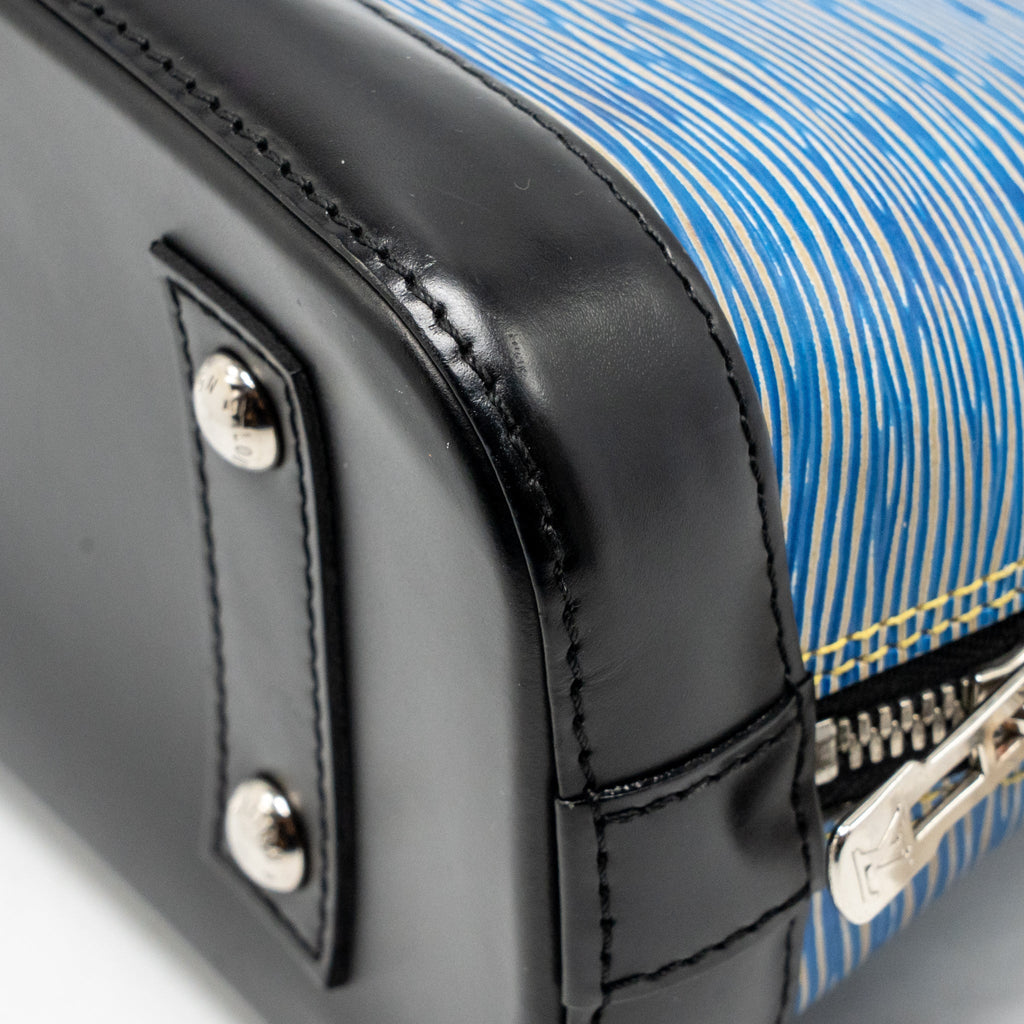 Louis Vuitton Alma BB Epi Leather Blue Denim SHW