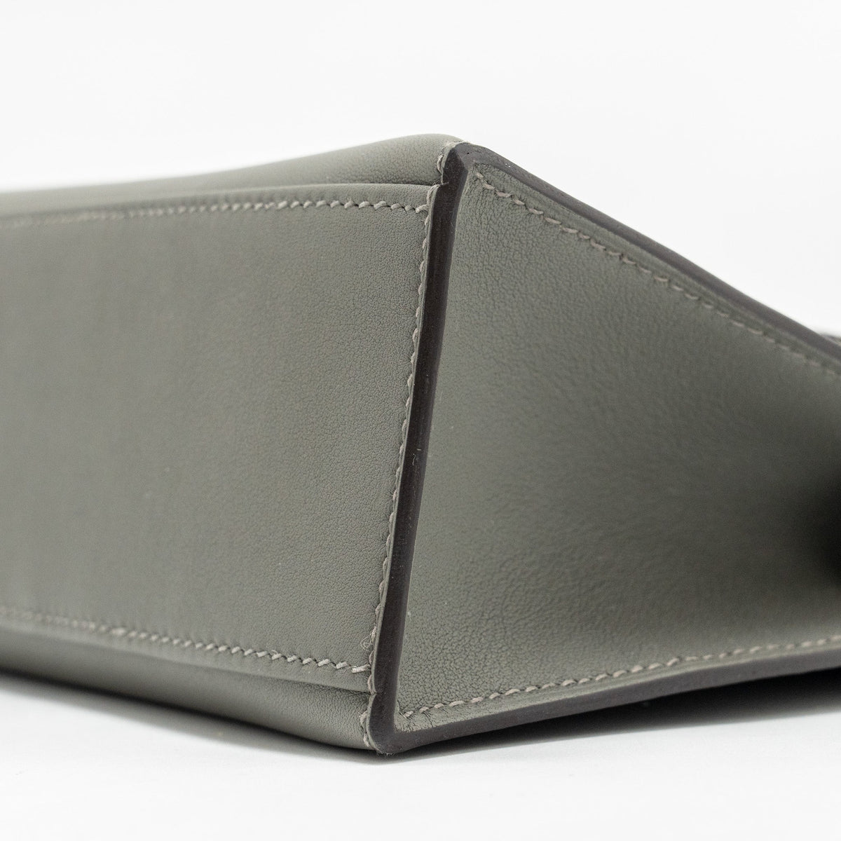 Hermes Kelly Pochette Swift Gris Meyer GHW