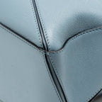 Loewe Small Puzzle Bag Calfskin Stone Blue SHW