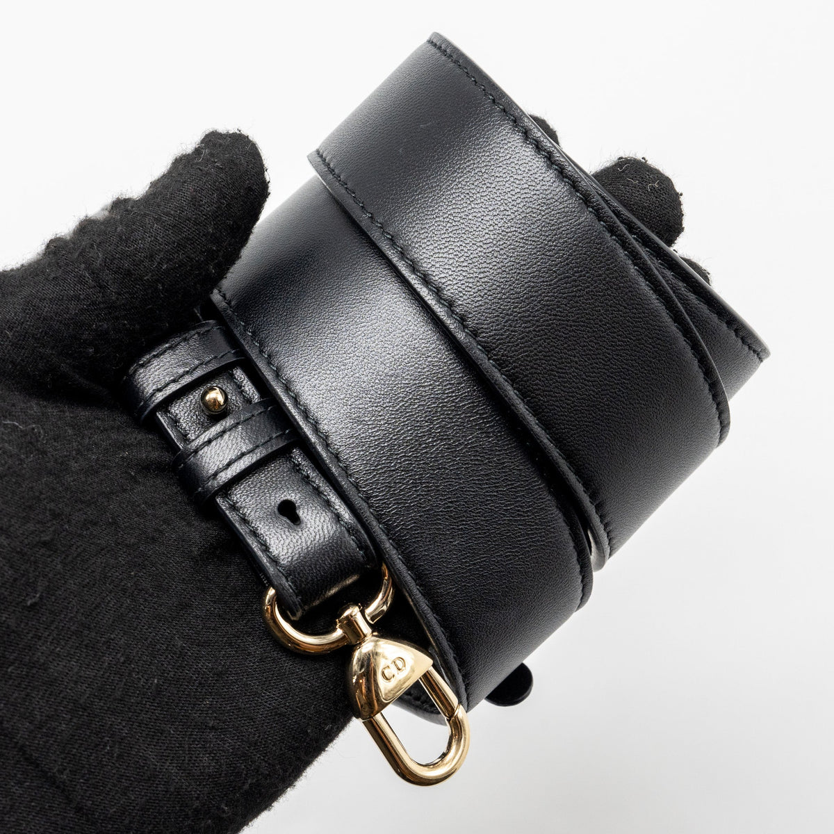 DIOR SMALL LADY DIOR BAG LAMBSKIN BLACK LGHW