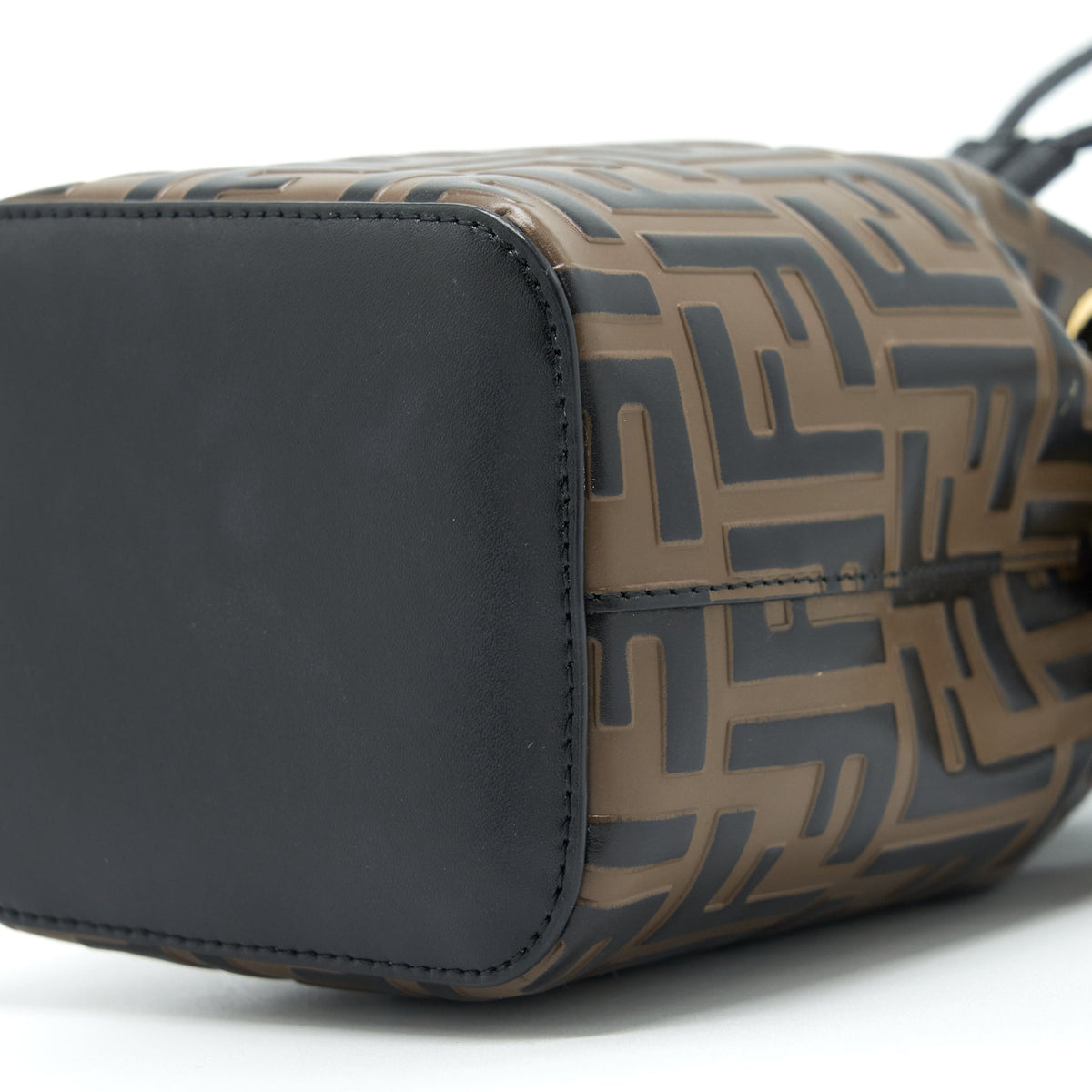 FENDI MON TRESOR BUCKET BAG CALFSKIN BROWN GHW