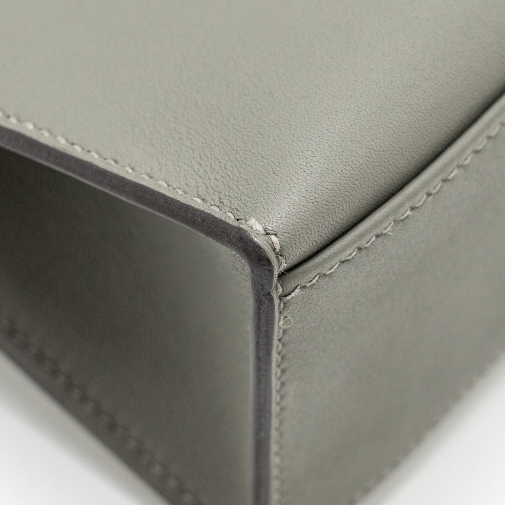 Hermes Kelly Pochette Swift Gris Meyer GHW
