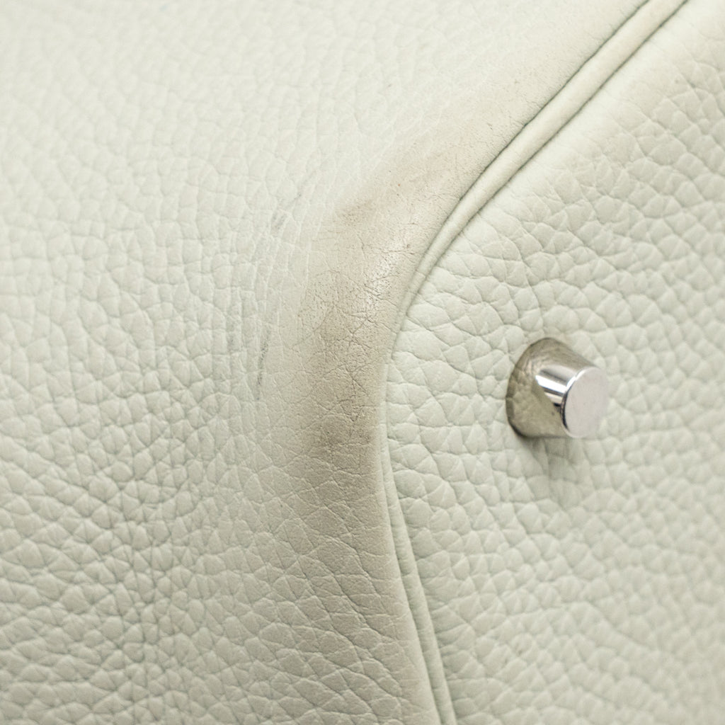 Hermes Picotin 22 lock bag Clemence Gris Neve SHW