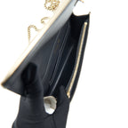 DIOR DIORAMA WALLET ON CHAIN METALLIC GOLD WITH GHW