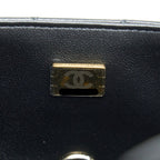 CHANEL MINI RECTANGULAR FLAP BAG LAMBSKIN BLACK LGHW (MICROCHIP)