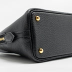 Hermes Mini Bolide Chevre mysore black GHW