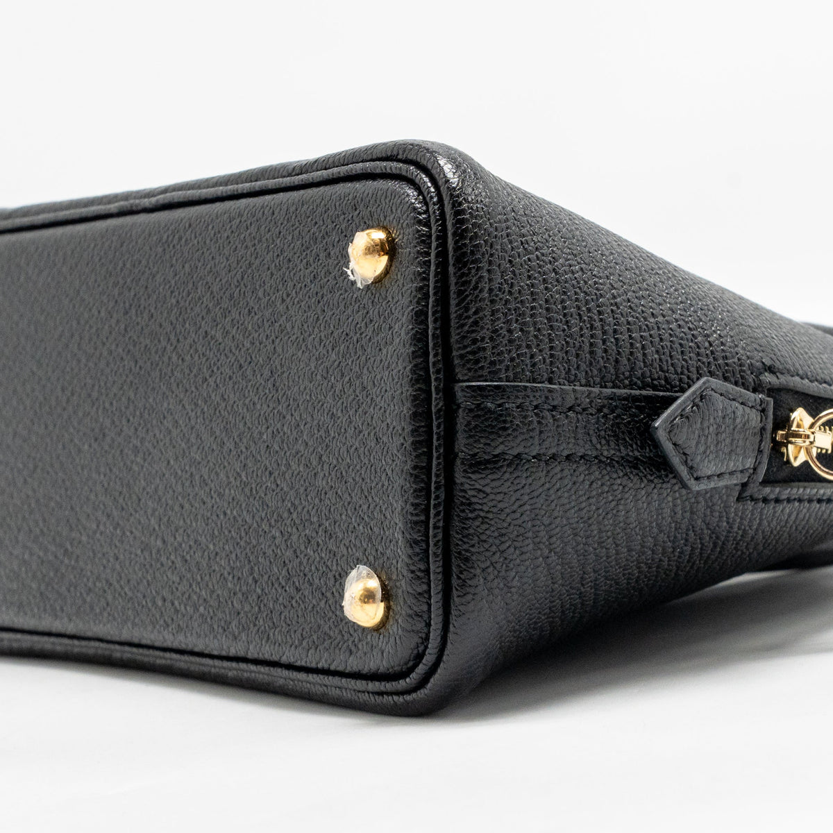 Hermes Mini Bolide Chevre mysore black GHW