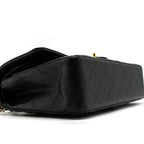 CHANEL MEDIUM CLASSIC DOUBLE FLAP BAG CAVIAR BLACK GHW(MICROCHIP)