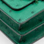 Hermes Mini Roulis Ostrich Vert Vertigo SHW