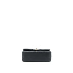 CHANEL 22P TOP HANDLE MINI RECTANGULAR FLAP BAG LAMBSKIN BLACK LGHW