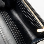 DIOR DIORAMA WALLET WITH CHAIN CALFSKIN BLACK GHW