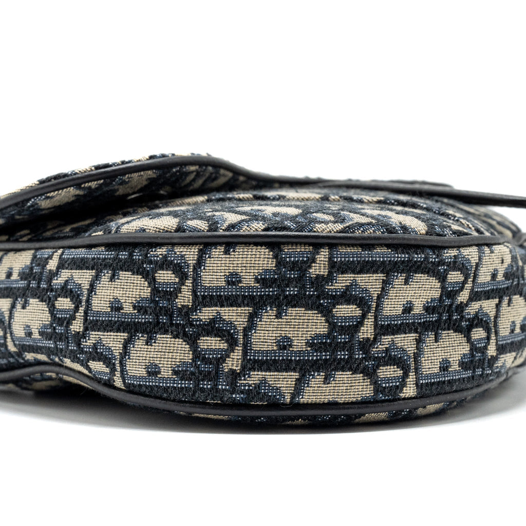 DIOR HOMME SADDLE BAG DIOR OBLIQUE JACQUARD MULTICOLOUR HARDWARE