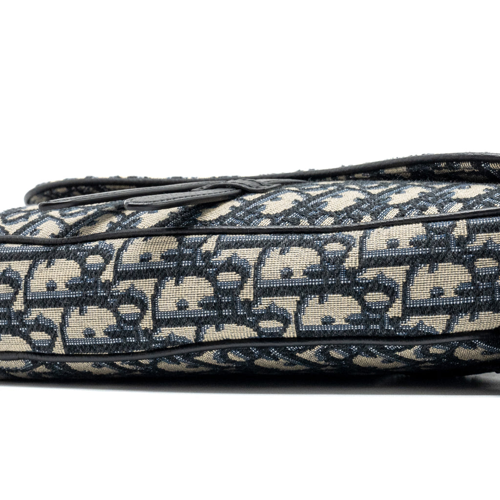 DIOR HOMME SADDLE BAG DIOR OBLIQUE JACQUARD MULTICOLOUR HARDWARE