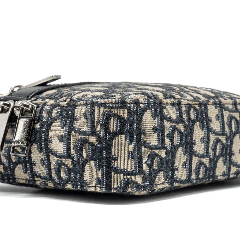 DIOR SAFARI BAG WITH STRAP BLACK OBLIQUE JACQUARD SHW