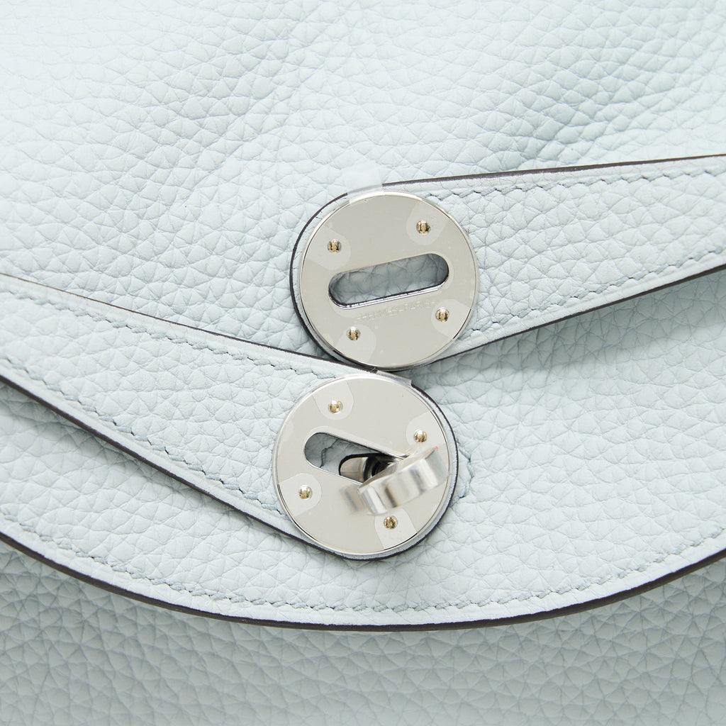 Hermes Lindy 26 Clemence Blue Pale SHW