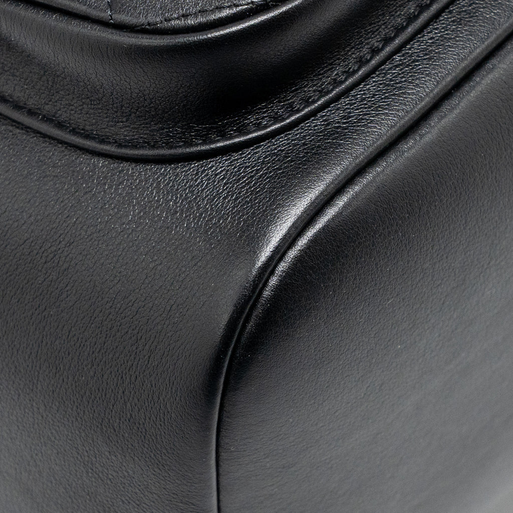 CHANEL LARGE DUMA BACKPACK CALFSKIN BLACK LGHW (MICROCHIP)