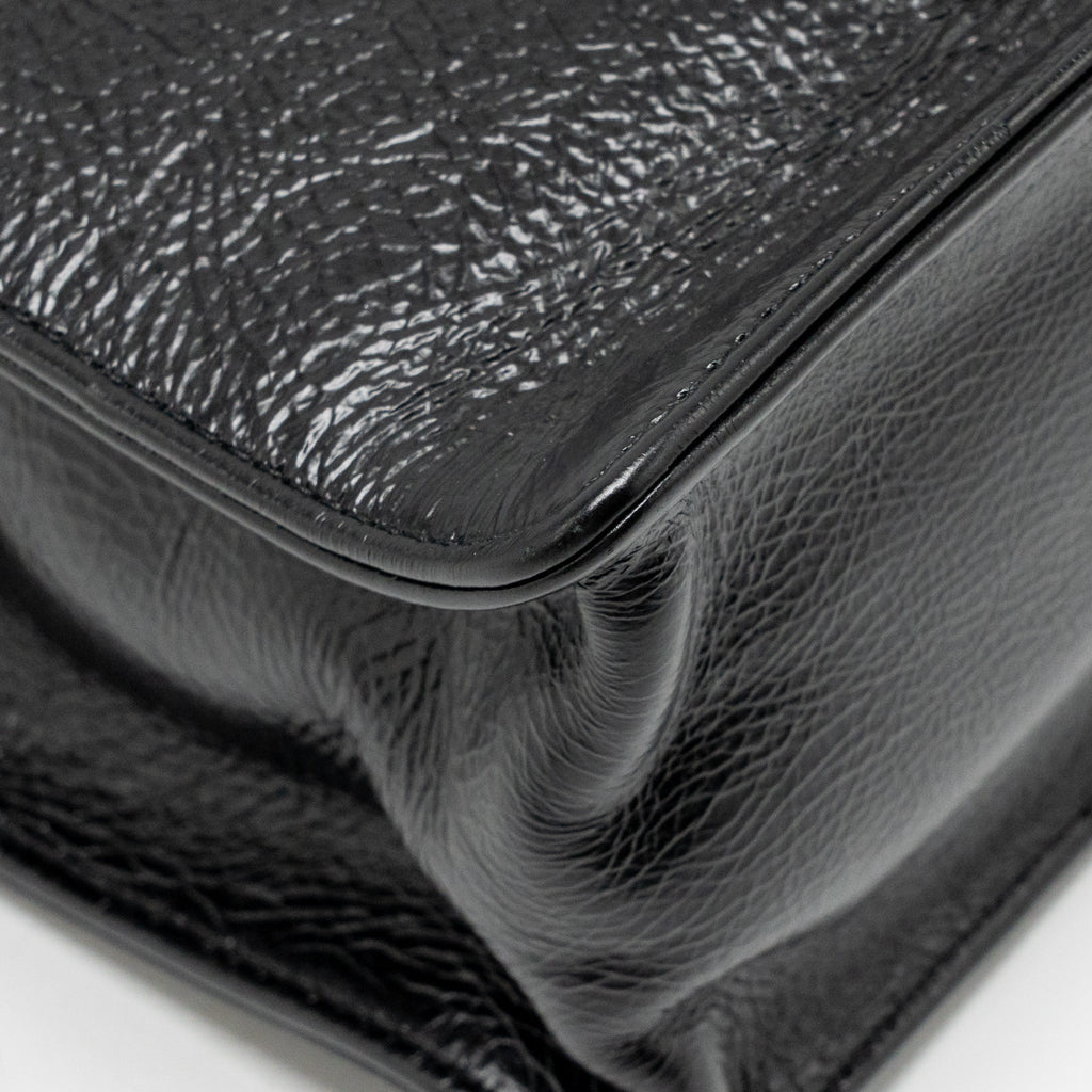 Chanel North South Shopping Tote Bag Aged Calfskin Black GHW