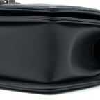 CHANEL SMALL BOY BAG CAVIAR BLACK RUTHENIUM SHW (MICROCHIP)