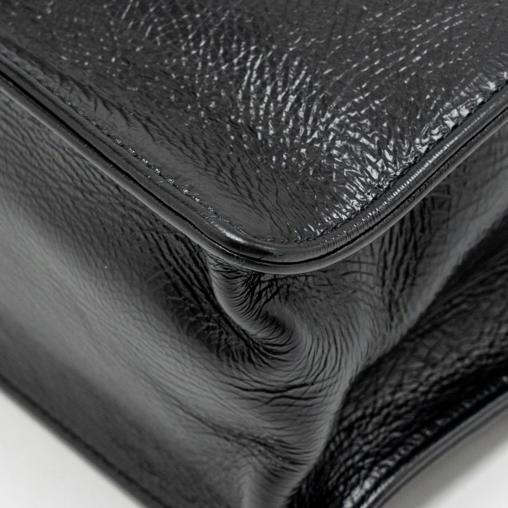 Chanel North South Shopping Tote Bag Aged Calfskin Black GHW