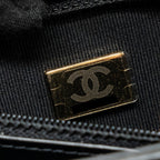 CHANEL 23K MINI SHOPPING BAG CALFSKIN BLACK GHW (MICROCHIP)