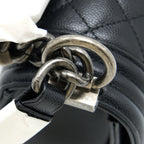 CHANEL SMALL BOY BAG CAVIAR BLACK RUTHENIUM SHW (MICROCHIP)