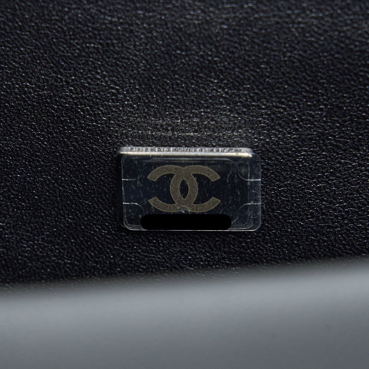 CHANEL SMALL BOY BAG CAVIAR BLACK RUTHENIUM SHW (MICROCHIP)