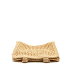 Miu Miu Ivy Crochet Tote Bag Raffia/Cotton/Calfskin Beige SHW
