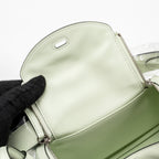 Hermes Mini Lindy Swift Vert Fizz SHW