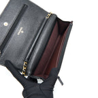 CHANEL CLASSIC WALLET ON CHAIN CAVIAR BLACK WITH GHW