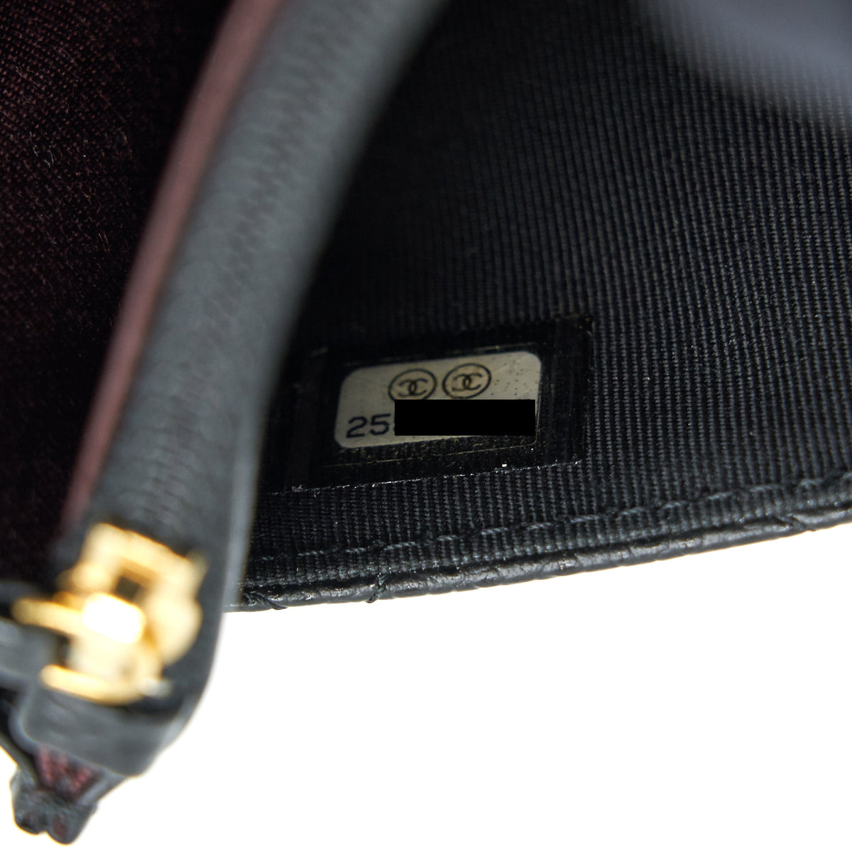 CHANEL CLASSIC WALLET ON CHAIN CAVIAR BLACK WITH GHW