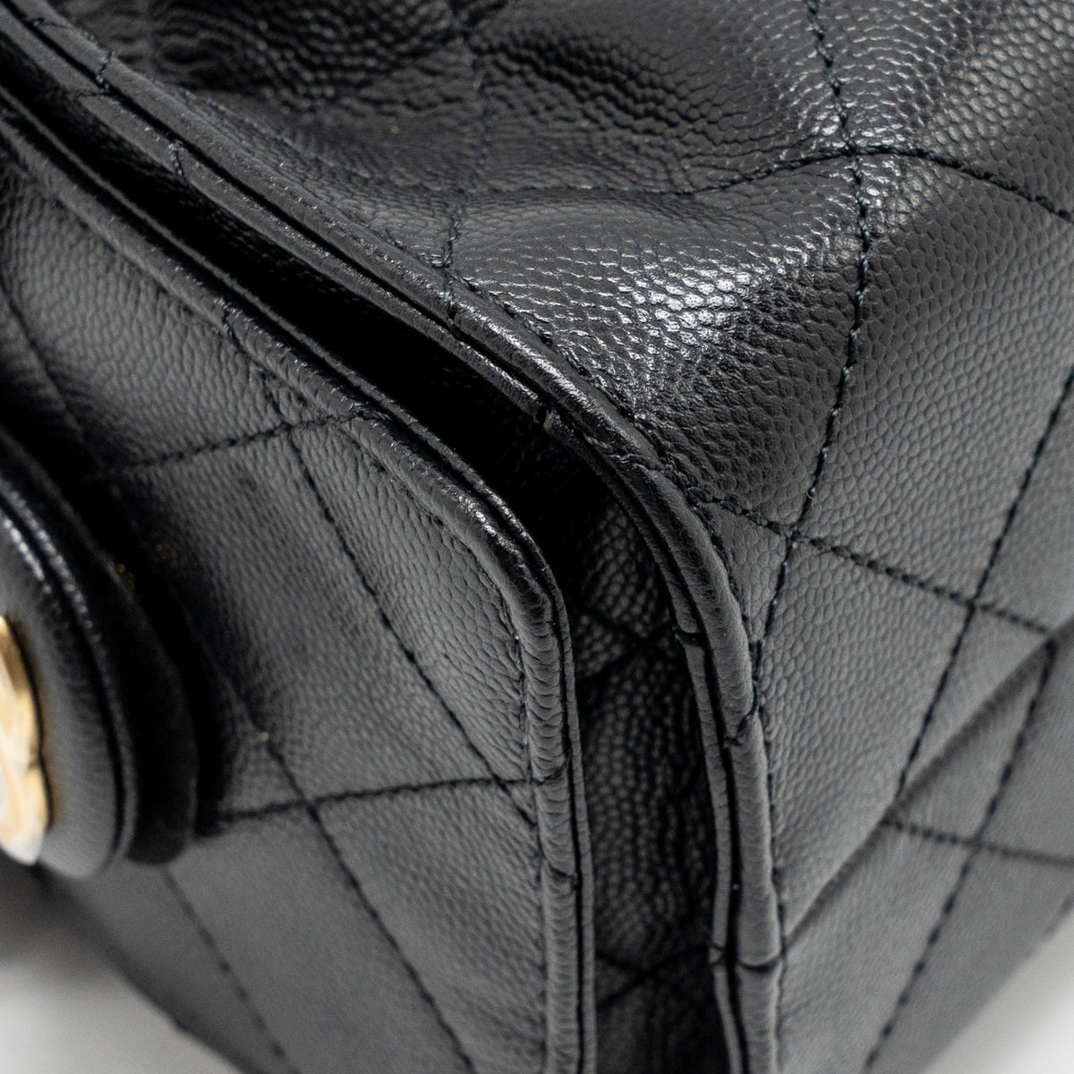 CHANEL MINI 25 BAG CAVIAR BLACK GHW (MICROCHIP)