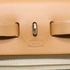 Hermes Herbag Zip 31 Bag Hunter/Canvas Multicolour SHW
