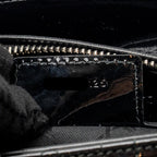 DIOR MEDIUM LADY DIOR PATENT LEATHER BLACK SHW
