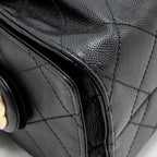 CHANEL MINI 25 BAG CAVIAR BLACK GHW (MICROCHIP)