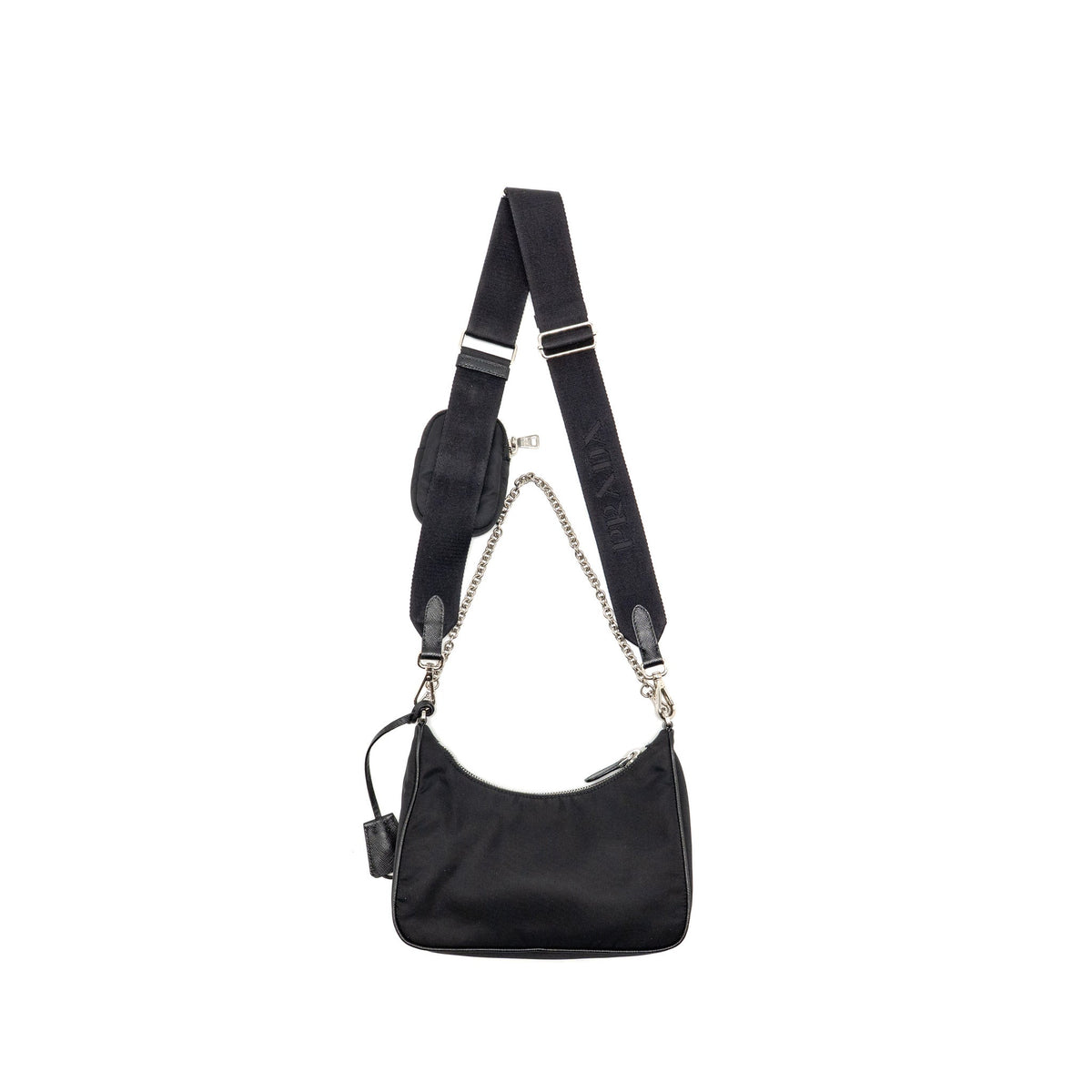Prada Re-Edition 2005 Re-Nylon bag Recycled Polyamide Black SHW