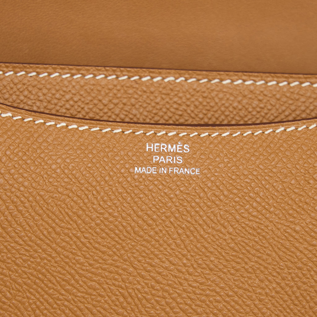 Hermes Mini Constance Epsom Gold SHW